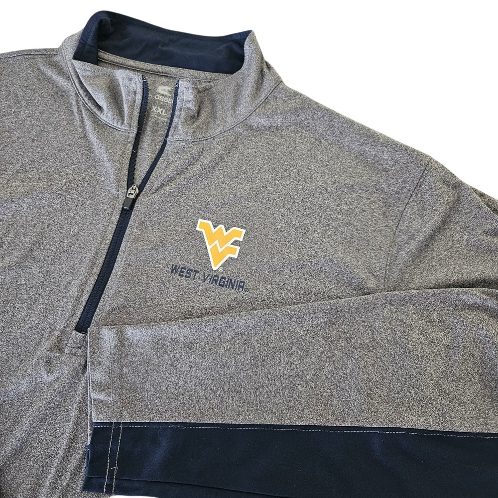 COLOSSEUM‎ West Virginia University 1/4 ZIP Pullover XXL 2XL Football NCAA